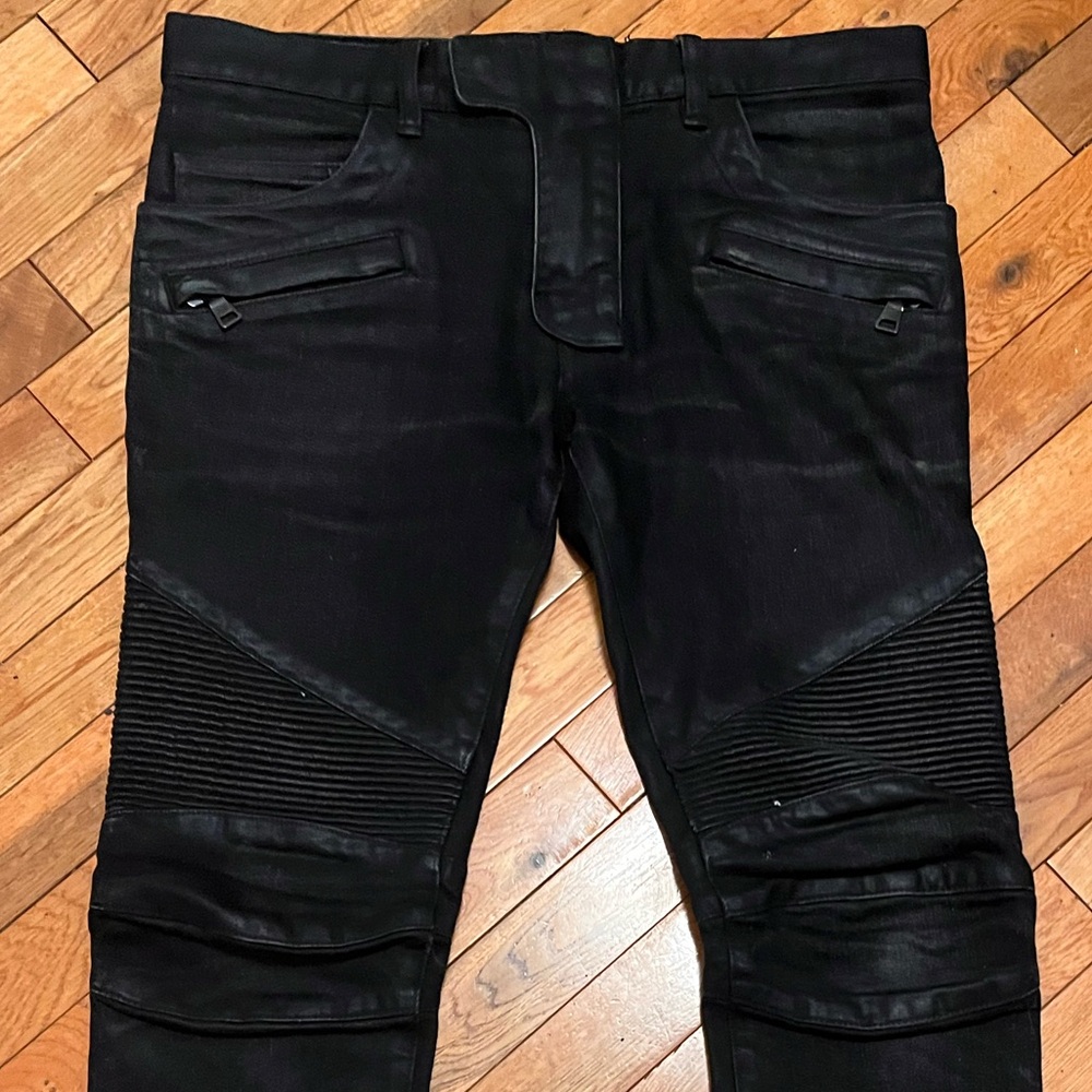 Balmain Biker Jeans Black Size 29